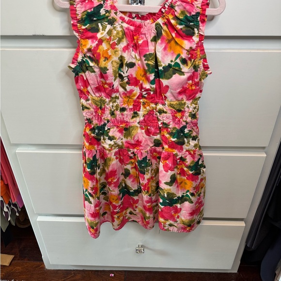 Crewcuts Scoopneck Dress in Cotton Poplin Floral. Size 10 - Picture 2 of 4